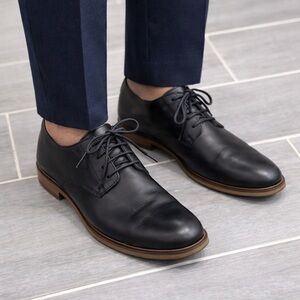 Clarks Atticus Lace Oxford, Black Leather, Men’s US Size 8.5